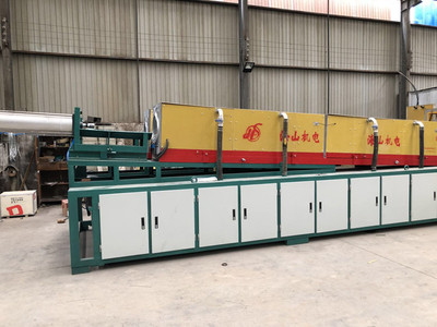 气缸推料中频炉